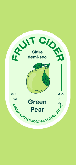 can bottle label