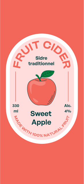 can bottle label
