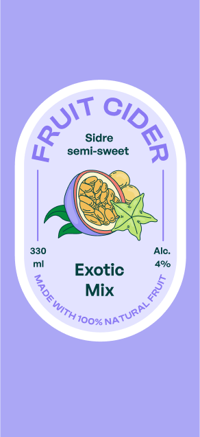 can bottle label